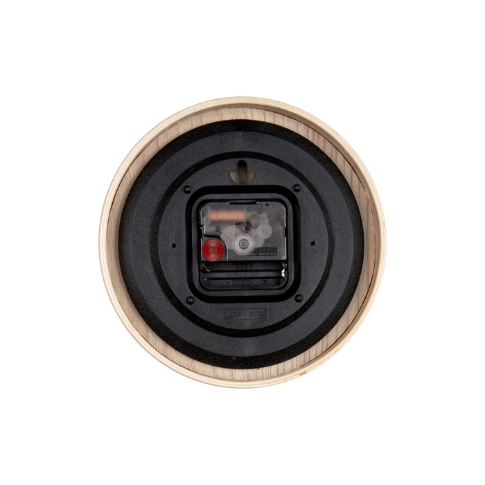 Karlsson - Table clock Pure wood grain moss green