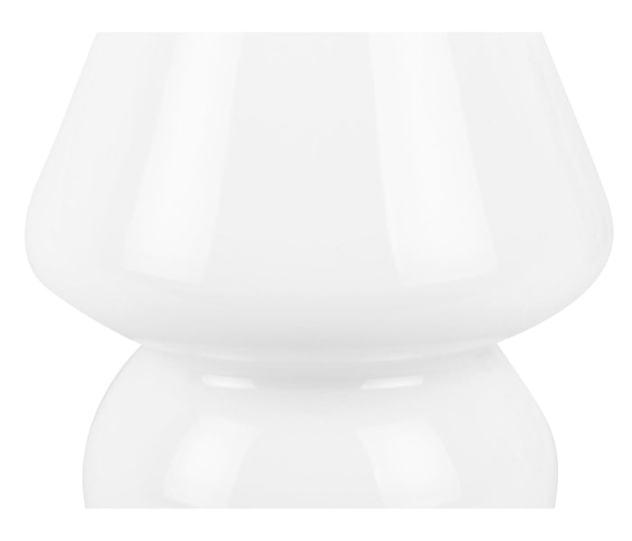 Leitmotiv - Tafellamp Glass Vintage - Wit - Ø16cm