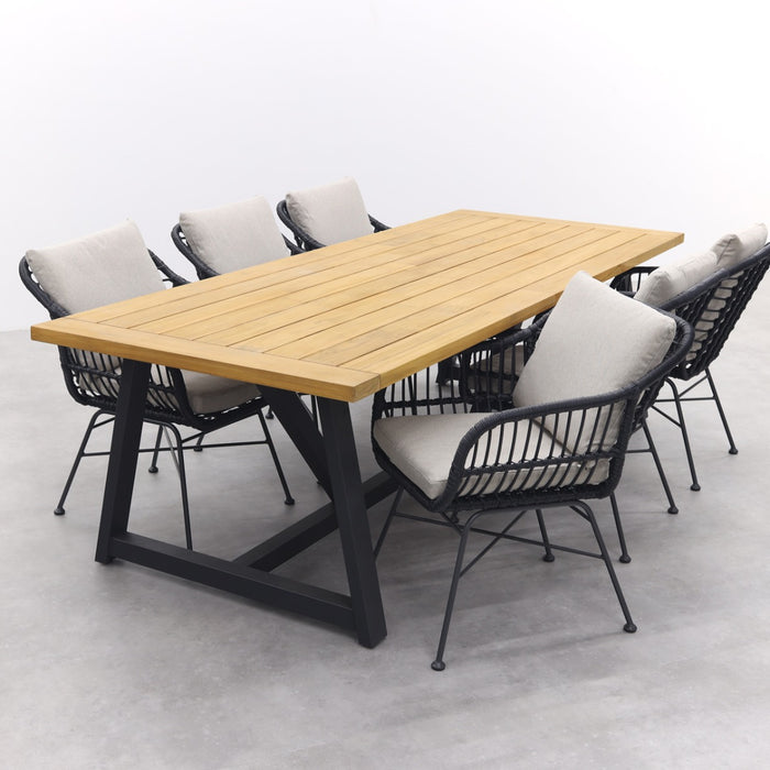 GI Margriet black |Noah tuinset -7-delig