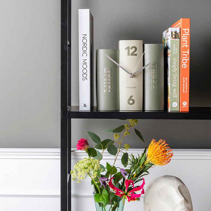 Karlsson - Tafelklok Book - Groen Paper - 20x15x20cm