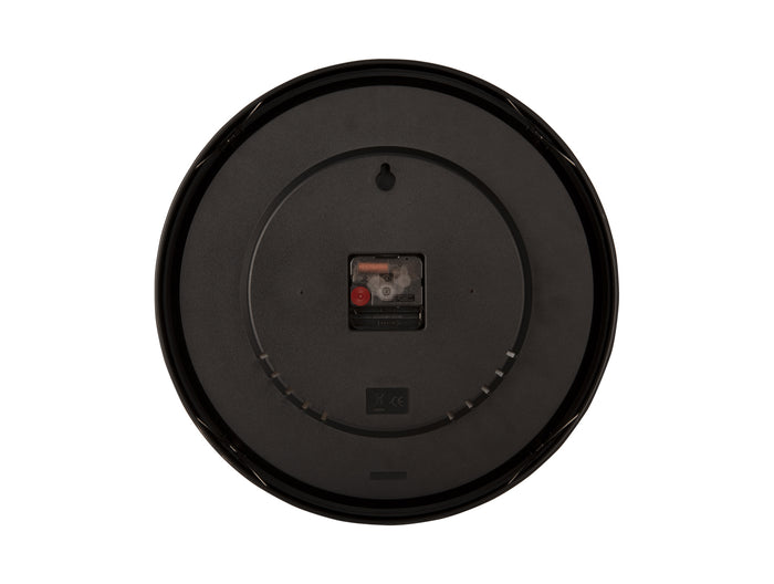 Karlsson - Wandklok Gold Disc - Zwart - Ø35cm