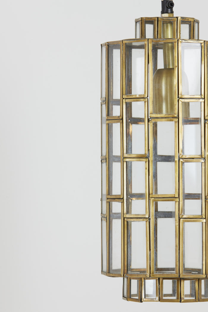 Light&living Hanglamp Ø15x31 cm SØSTRENE antiek brons+glas