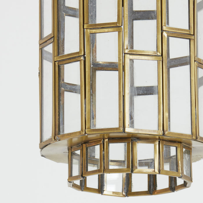 Light&living Hanglamp Ø15x31 cm SØSTRENE antiek brons+glas