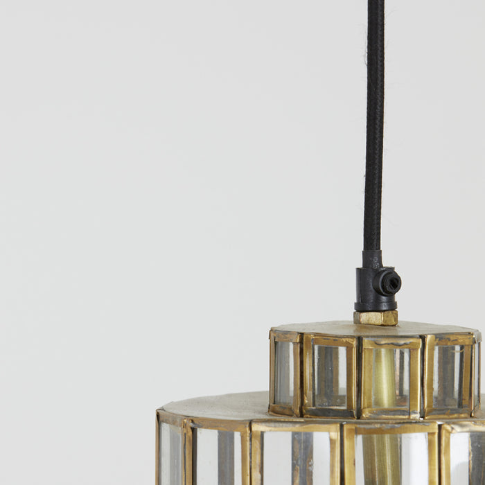 Light&living Hanglamp Ø15x31 cm SØSTRENE antiek brons+glas