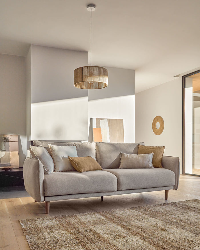 Kave Home Carlota 3-Zitsbank - Beige