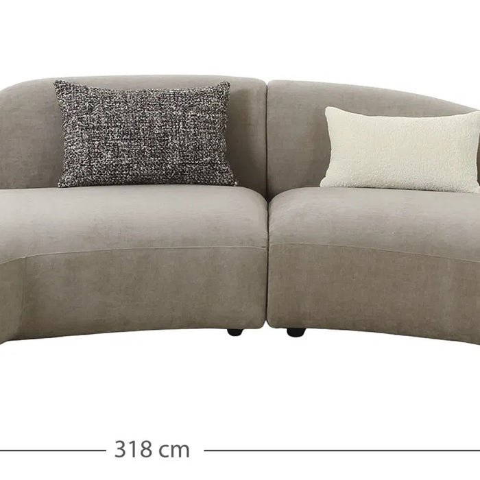 House Nordic Venice Chenille Bank met Kussens