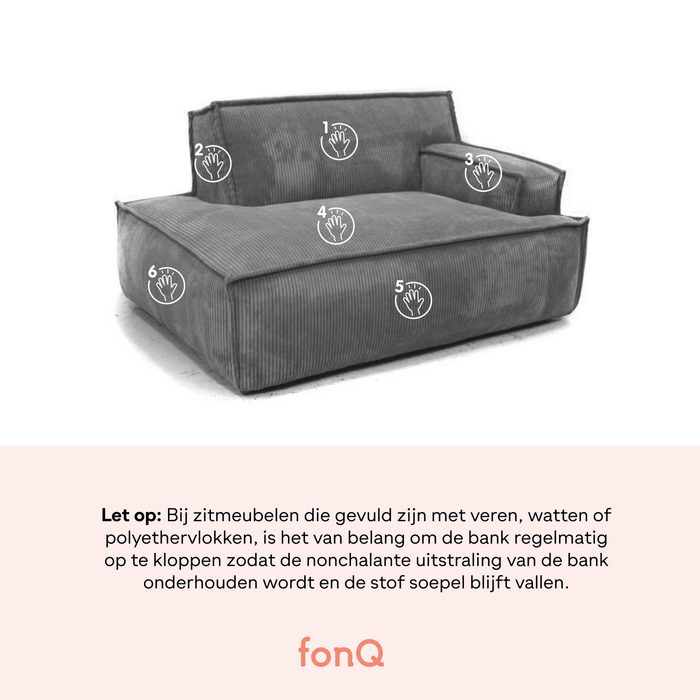 by fonQ Chunky 4-zitsbank - Beige