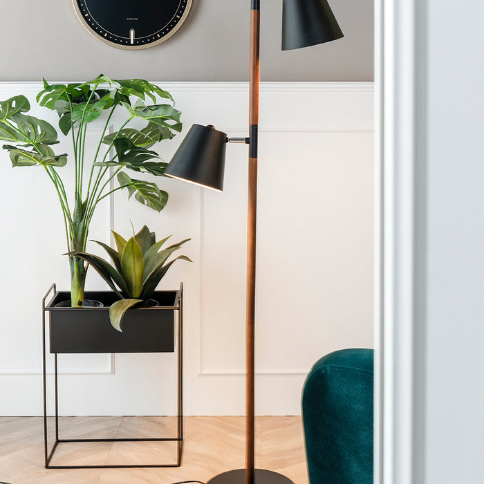 present time - Plant pot set Essence straight iron black