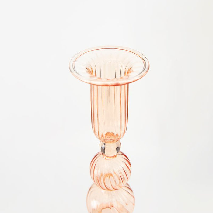 Sissy-Boy Glazen kandelaar bubble lichtroze