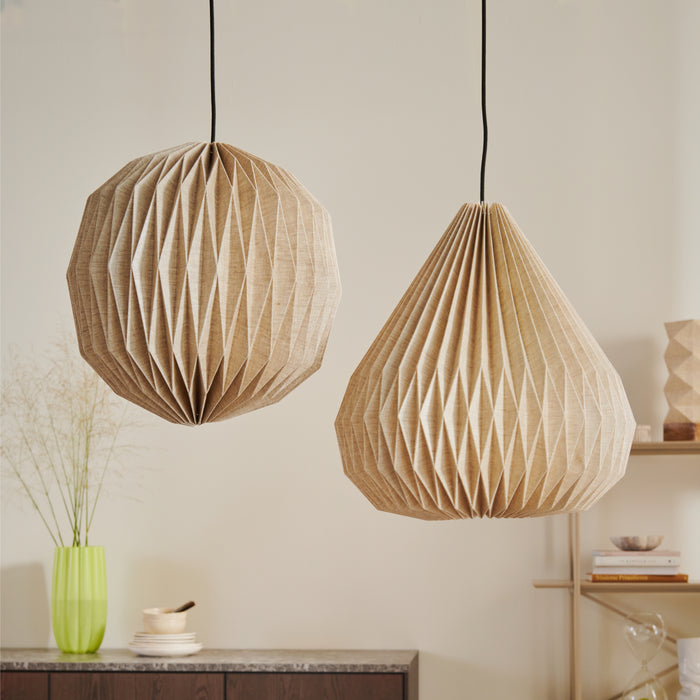 by fonQ Linen Hanglamp Ø 41 cm - Kegel