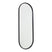 Fragix Boston Spiegel Ovaal - Zwart - 80x30