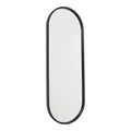 Fragix Boston Spiegel Ovaal - Zwart - 80x30
