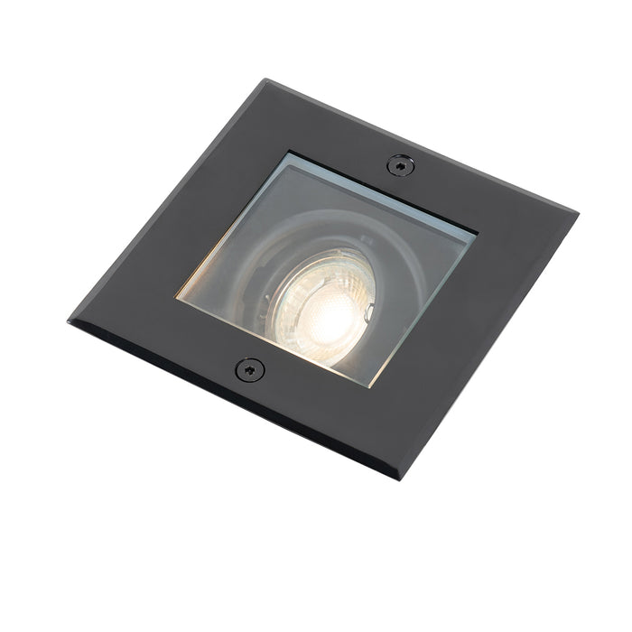 QAZQA Moderne grondspot zwart verstelbaar IP65 - Oneon