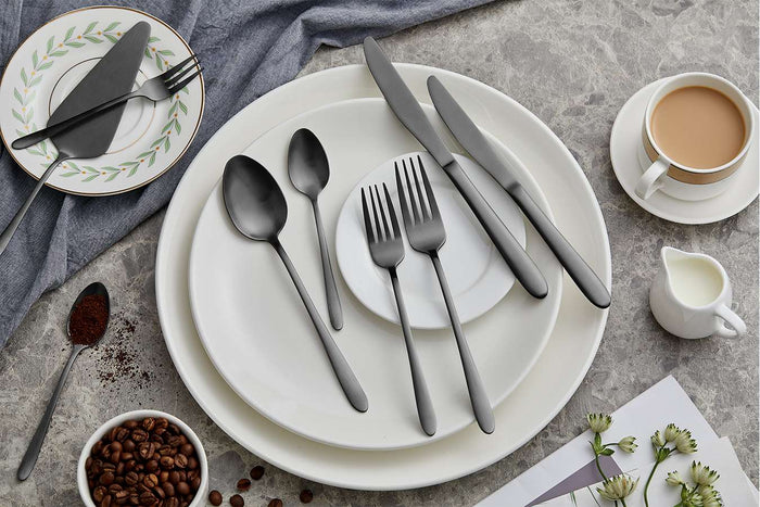 Buccan - Bestekset - London - 39 delig - Zwart