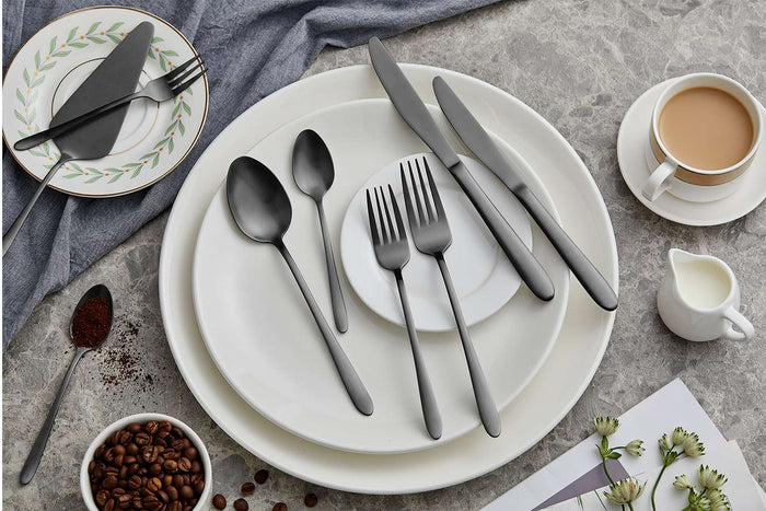 Buccan - Bestekset - London - 39 delig - Zwart