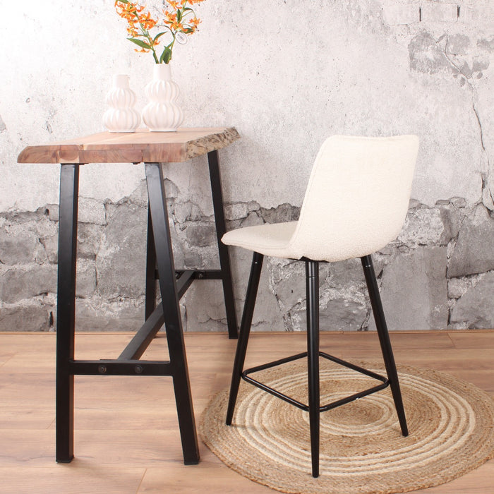 DS4U - Gaby barkruk 65 cm boucle ivoor