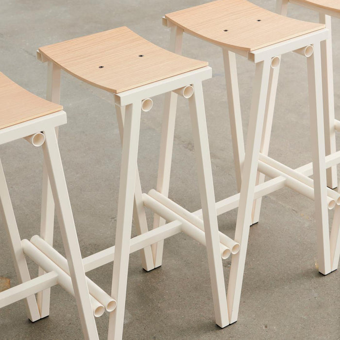 HAY Taburete 8 Barkruk High H 75 cm - Eggshell