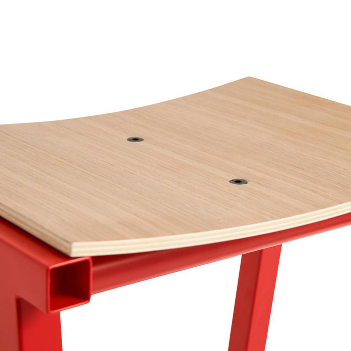 HAY Taburete 8 Barkruk Low H 65 cm - Signal Red