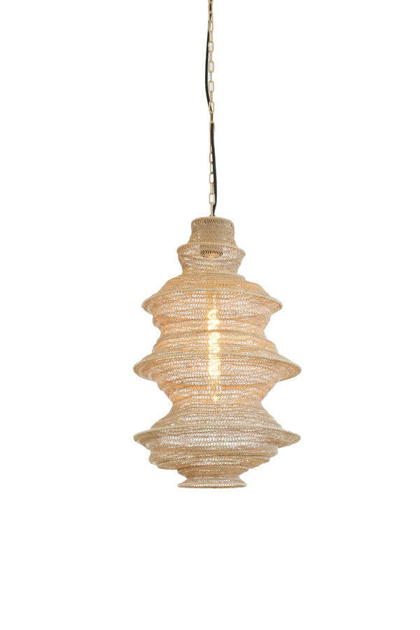 Light & Living Light&living Hanglamp Ø31x55 cm NAKISHA zand