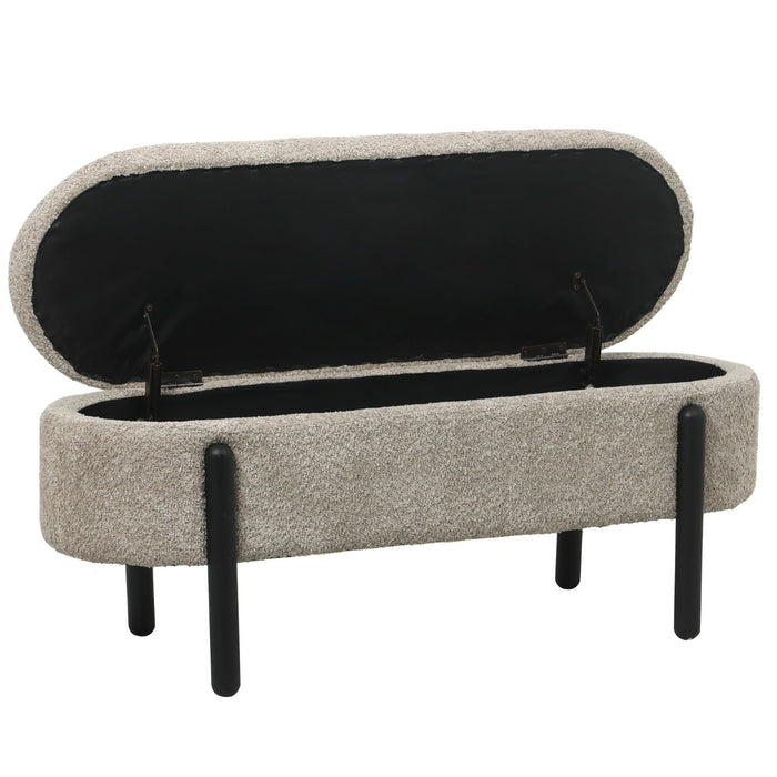 Giga Meubel - Opbergbank Taupe Stof|Textiel - 108x41x48cm