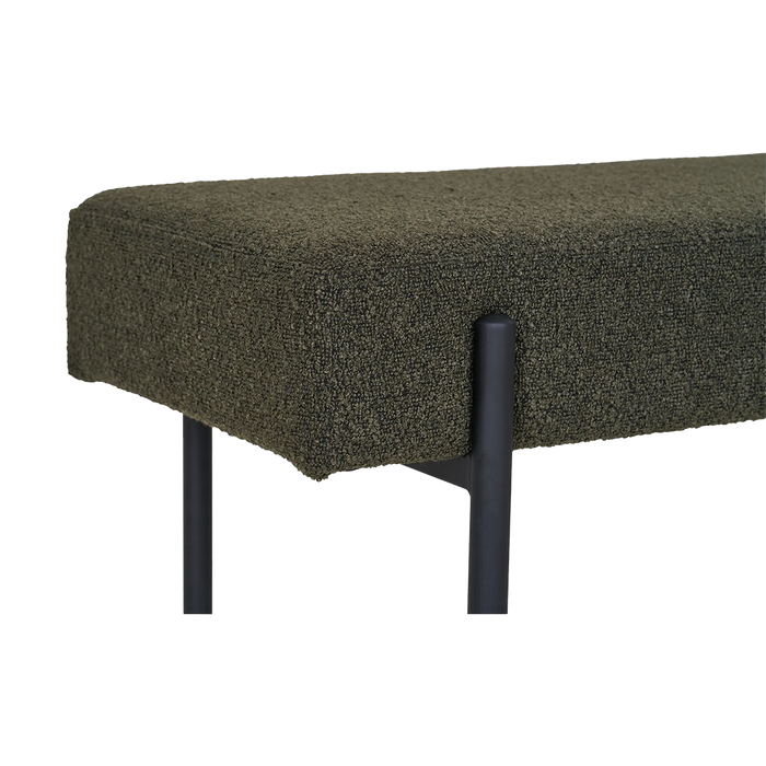 Artichok Marianna Bouclé Stoffen Bankje Donkergroen