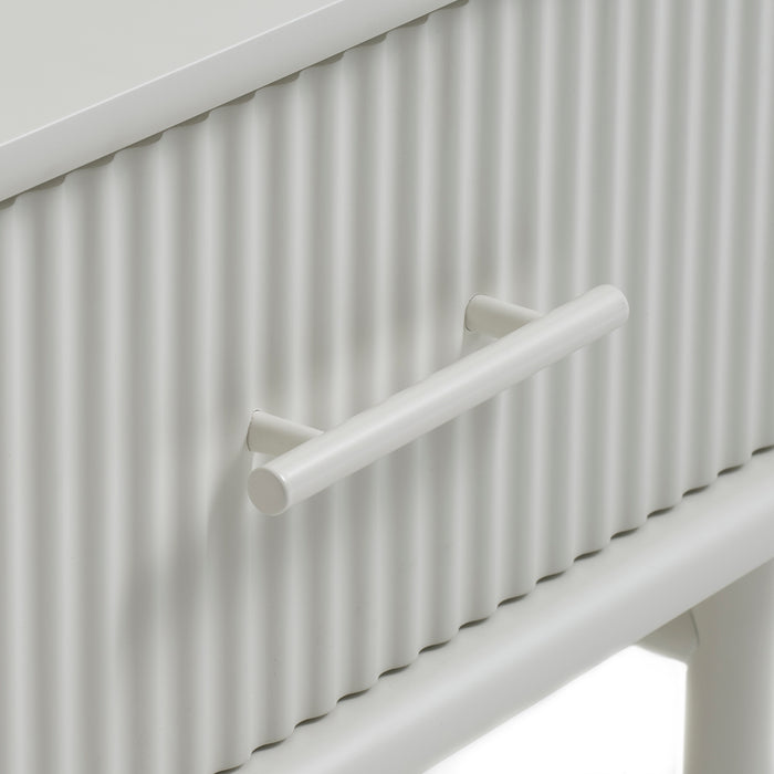 Olivine Arlo Houten Salontafel met Lade en Opbergruimte - Grijs |