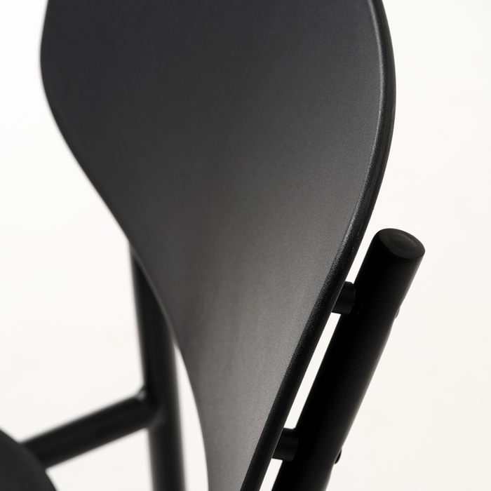 Olivine Julan Kunststof Eetkamerstoel Zwart