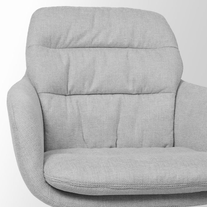 Nolon Nora-Mia Eetkamerstoelen Set van 2 - Grijs - Wit Onderstel