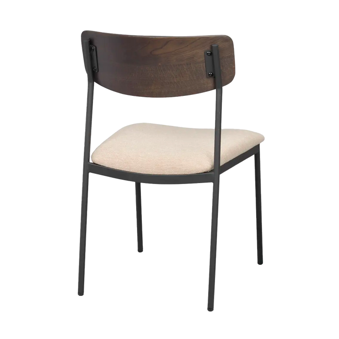 Rowico Home Maymont Eetkamerstoel met Beige Zitting - Donkerbruin