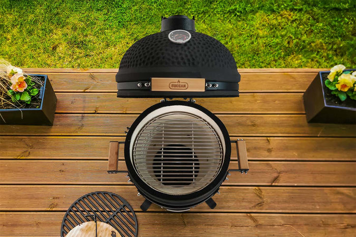 Buccan BBQ - Kamado barbecue - Table Grill 15" - Zwart