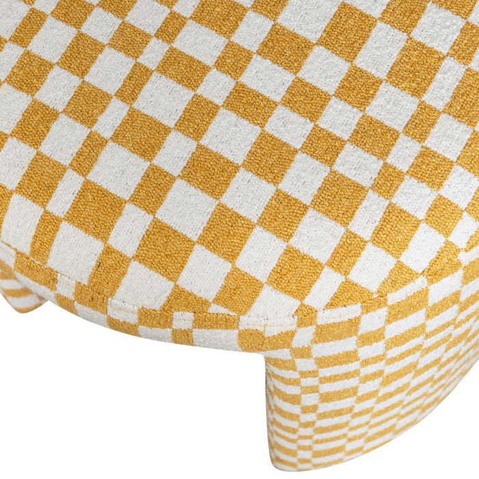 WOOOD Charlie Kruk - Polyester - Ruitjes - Geel