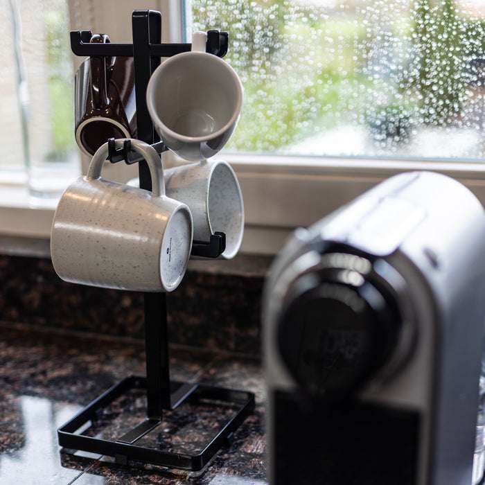 QUVIO Mokken houder - Metaal - Zwart