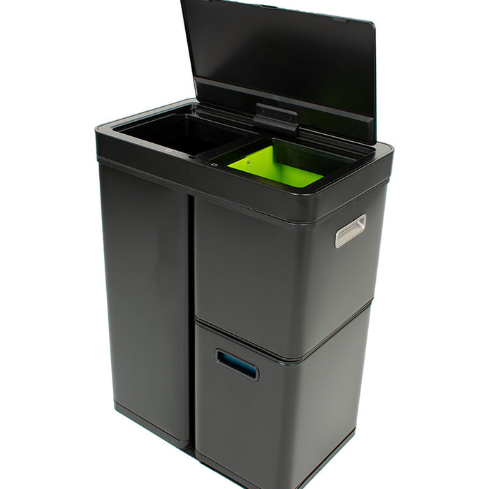 EKO Mirage Plus Sensor Recycler 30+2x15 liter - Staal - Zwart