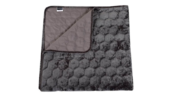 Unique Living - Bedsprei Peggy 170x220cm dark grey