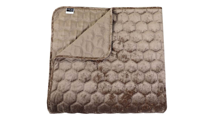 Unique Living - Bedsprei Peggy 170x220cm taupe