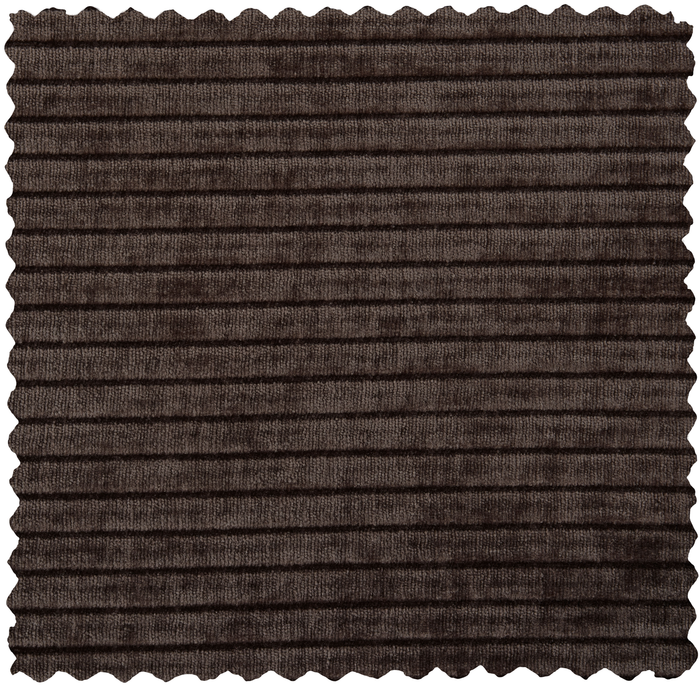 WOOOD Mojo Hoekbank Rechts - Ribstof - Bruin - 74x310x230