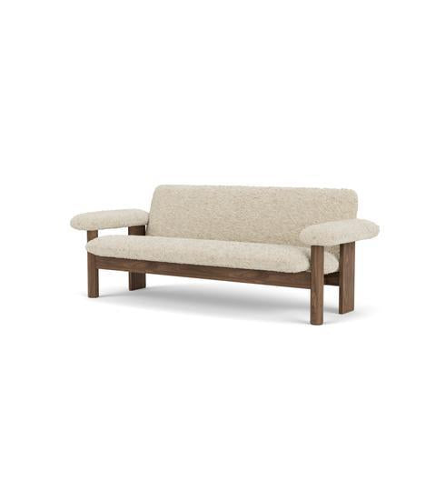 Audo Copenhagen Brasilia 2-zits bank walnoot Sheepskin Nature