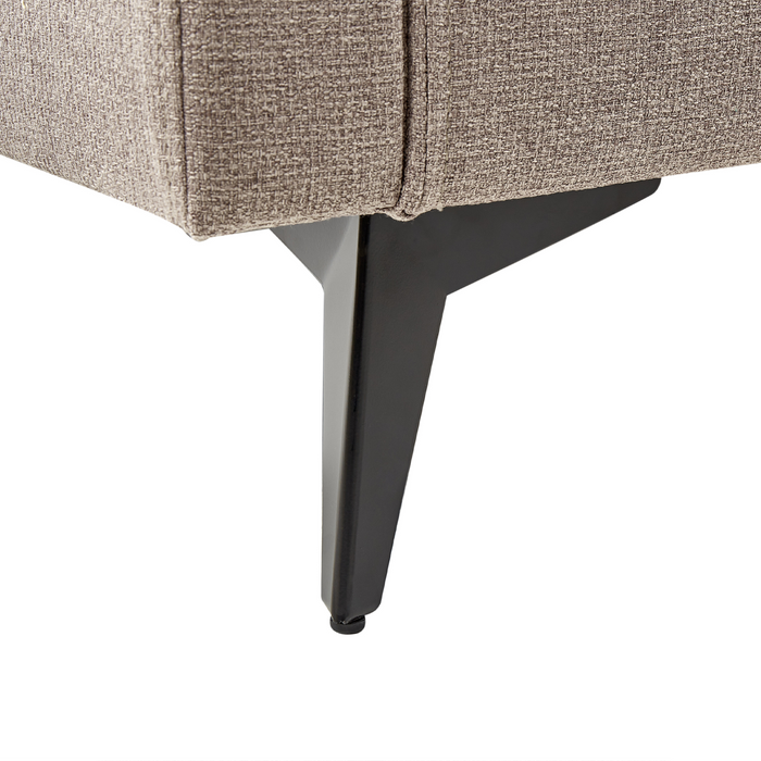 Beliani - MALA - Driezitsbank - Lichtbruin - Polyester