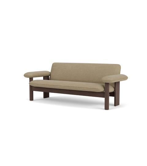 Audo Copenhagen Brasilia 2-zits bank donker eiken Sheepskin Sahara