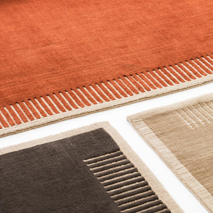 Audo Copenhagen Duomo vloerkleed 270x270 Terracotta Red