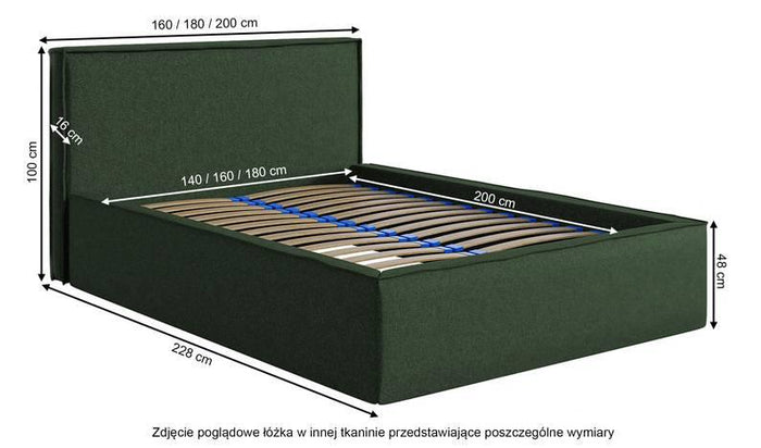 NADUVI Collection Bedframe Sera met opbergvak 140 x 200 cm