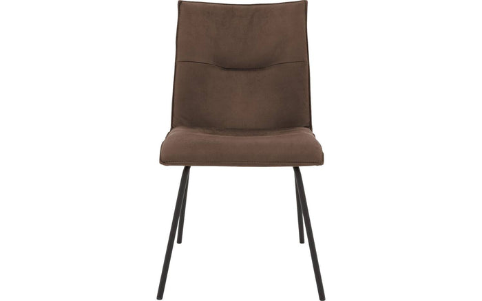 Goossens Eetkamerstoel Milan - Leder zonder armleuning