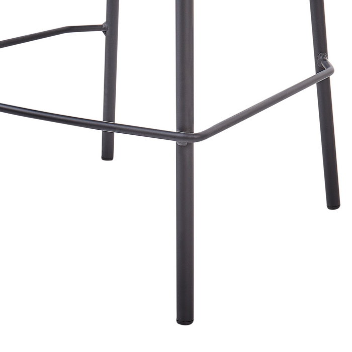 Beliani - MAYETTA - Barkruk set van 2 - Oranje - Polyester