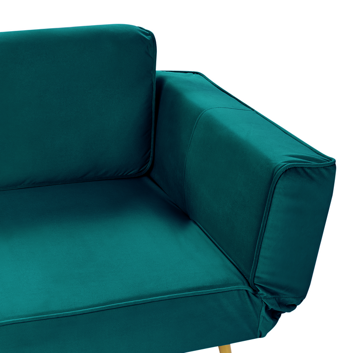 Beliani - SAARELA - Slaapbank - Smaragdgroen - Fluweel