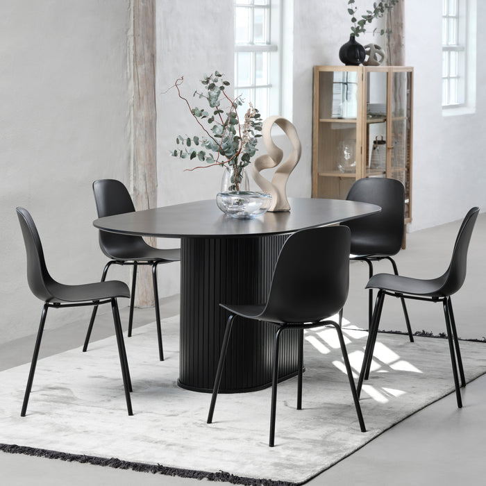 by fonQ Keen Eetkamerstoel - Zwart