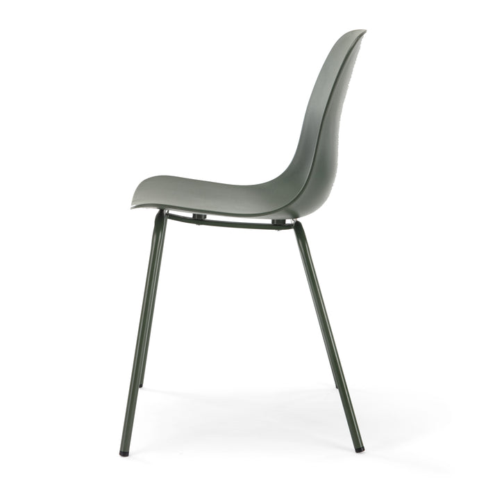 by fonQ Keen Eetkamerstoel - Olijfgroen