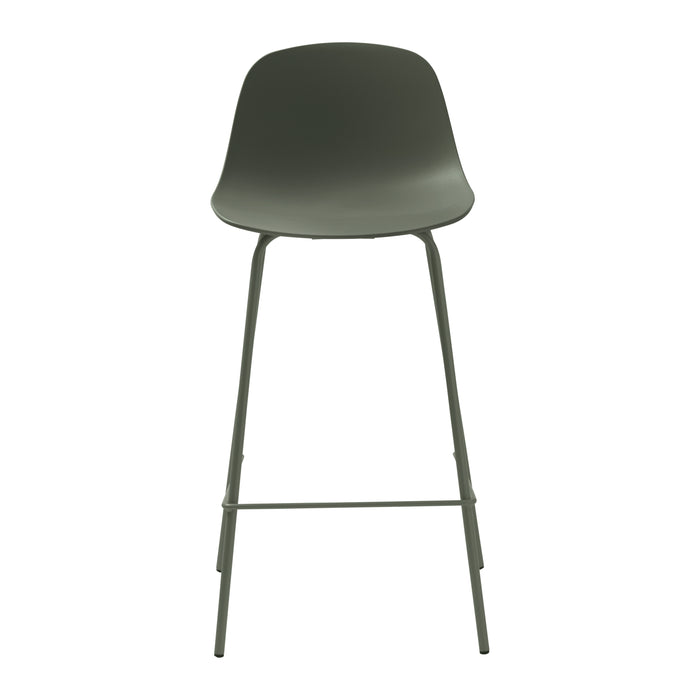 by fonQ Keen Barkruk H 67,5 cm - Olijfgroen