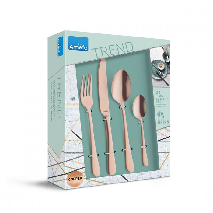 Amefa Austin Bestekset 24-delig - Koper