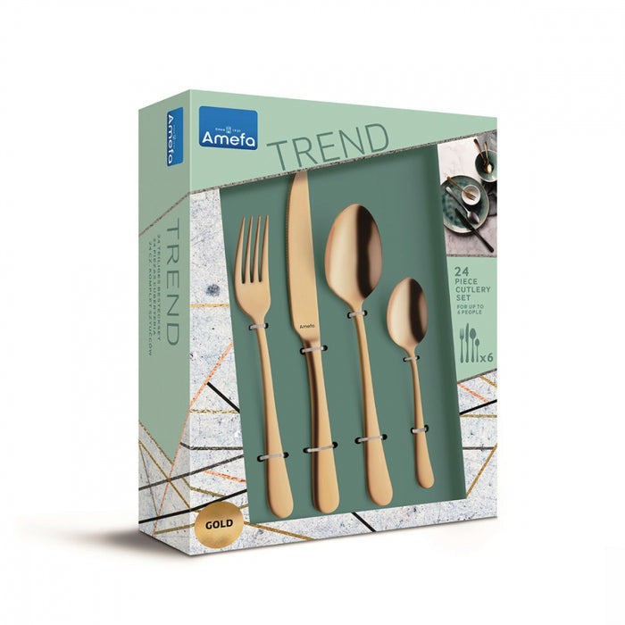 Amefa Austin Bestekset 24-delig - Goud