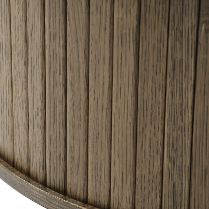 by fonQ Alon Salontafel Ø 90 cm - Smoked Eiken